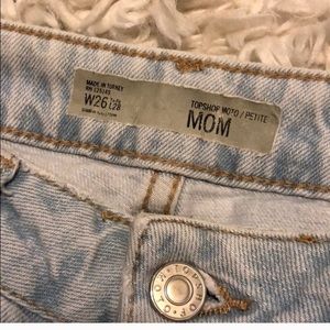 Topshop moto mom jeans size 26 petite